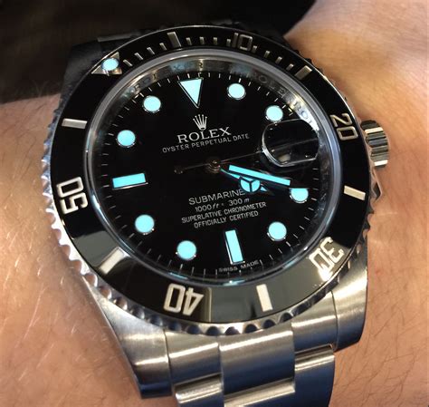 is my rolex submariner version ceramic blue lume